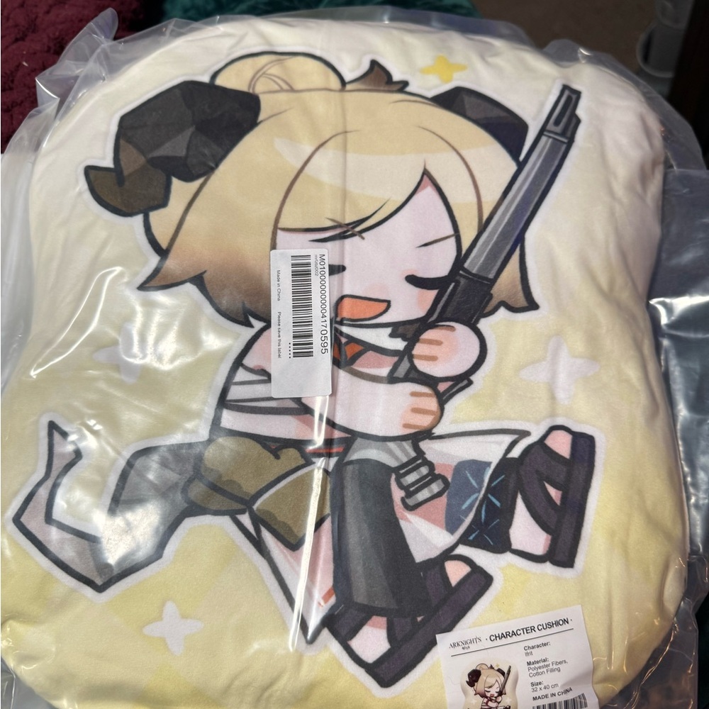 Anime Character Cushion with Gun Design IFRIT CHARACTER CUSHION